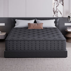 Tryagat 14” King Hybrid Mattress in a Box, Medium Firm King Size Mattresses, Cooling Gel Memory Foam Mattress with Individually Wrapped Pocket Coils, Pressure Relief